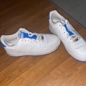 Nike White & Blue Air Force 1’s